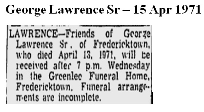 George Lawrence Sr.